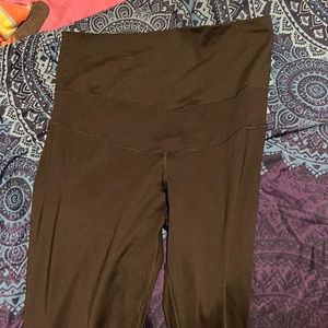 NIKE BLACK MATERNITY ONE LUX LEGGINGS